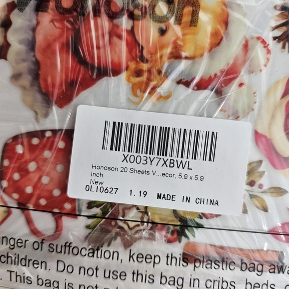 (2) Packs Vintage Theme Christmas Holiday Rub-On Transfers By Honoson - Picture 3 of 7